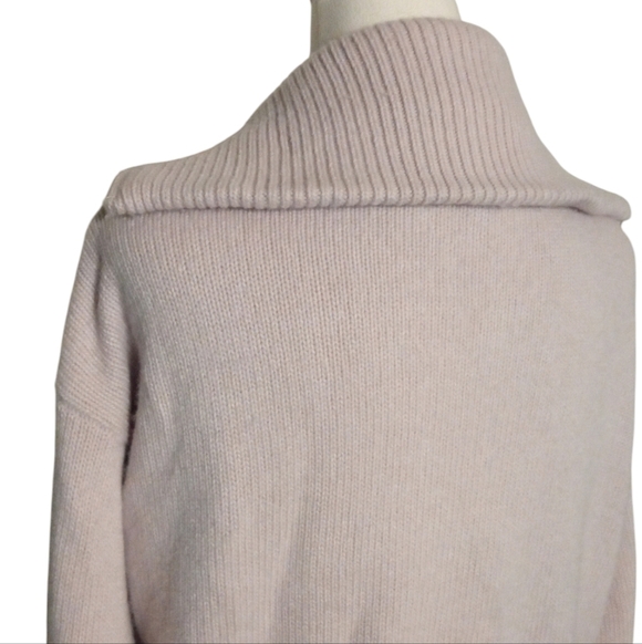 Bartolini Knit 1/4 Zip Wool Cashmere Blend Sweater in Lilac Size Small - Picture 8 of 10